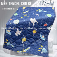 🌙SIÊU MÁT🌙 Mền Tencel Cho Bé Đi Học Mềm Mịn, Thoáng Mát, Chăn Tencel Than Hoạt Tính Kháng Khuẩn Tốt
