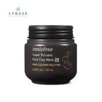 Siêu mặt nạ chăm sóc lỗ chân lông innisfree Super Volcanic Pore Clay Mask 2X 100ml - Mặt Nạ Đất Sét Innisfree P506