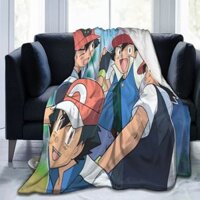 Siêu mềm Original timeline of Pokemon anime Satoshipedia 116 Cái mền Bọn trẻ 125x100cm Người lớn 150x125 and 200x1731 New Blanket