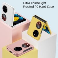Siêu Mỏng Ánh Sáng Da Cảm Giác Mờ PC Cứng Lật Dành Cho Huawei Pocket 2 S P50 Bỏ Túi Vỏ Điện Thoại Chống Sốc