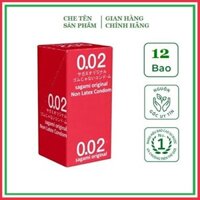 [SIÊU MỎNG] Bao Cao Su Siêu mỏng cao cấp Sagami 0.02 Original, Nhật Bản (Hôp 12 chiếc)