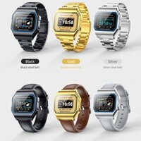 Siêu Mỏng Thể Thao Thời Trang Full Kim Loại Đồng Hồ Thông Minh IP67 Chống Thấm Nước Oxy Ngủ Theo Dõi BT Nam Nữ Đồng Hồ Thông Minh Cho Android IOS Điện Thoại Thông Minh