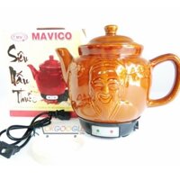 Siêu nấu thuốc, ấm sắc thuốc bắc bằng điện Mavico dung tích 3L gốm bát tràng Việt Nam