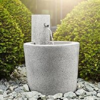 Siêu nhẹ nhấc 1 tay  - Thác nước phong thủy luân - Đài phun nước composite - Anber ARMA (Naturalite)