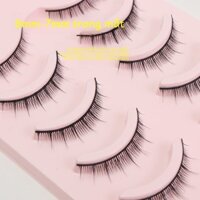 Siêu nhiên lông mi ngắn giả mắt nhỏ sợi bông hàng ngày thân cứng lông mày nhọn phiên bản nam mini cos Barbie tự mô phỏng