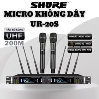 (Siêu Phẩm 2025)Micro Không Dây SHURE UR20S Loại 1,Sóng UHF Đến 200M Chống Hú,Hút Âm Cực Nhạy Chất Âm Siêu Hay,BH 12T