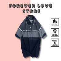 Siêu phẩm áo thun nam cổ bẻ sọc ngang có túi phối viền phong cách doanh nhân cực đẹp - A041