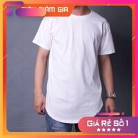 Siêu phẩm  Áo Thun Nam Trơn Vạt Bầu - Chất Cotton Cổ Tròn - 4 Màu Cực Đẹp