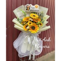 SIÊU PHẨM BÓ HOA KỈ YẾU CÚC TANA MIX HD BIG TẶNG BANER HAPPY GRADUATION