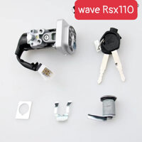 (siêu phẩm) bộ ổ khoá xe wave rsx 110 loại mặt từ đen to hàng cao cấp loại 1 bảo hành lỗi 6 tháng ạ