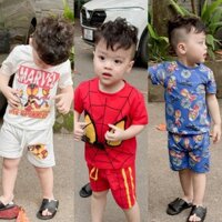 Siêu Phẩm Bộ Thun Cotton Siêu Nhân Người Nhện / Spiderman [10-25kg]