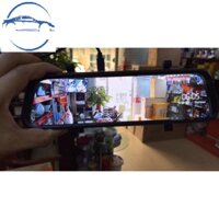 SIÊU PHẨM CAMERA HÀNH TRÌNH BlackBox Q10 KẸP GƯƠNG 12-24V cam trước hình ảnh 4k, cam lùi 2k dây 15m, mẫu mới nhất 2022