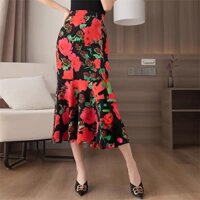 {Siêu phẩm} Chân váy hoa hồng đuôi cá xuất Âu (có sẵn)