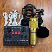 SIÊU PHẨM COMBO SOUNDCARD V8S+ VÀ MICRO THU ÂM BM900 – THU ÂM HÁT LIVE STREAM, KARAOKE