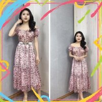 [SIÊU PHẨM] Đầm Nữ Dự Tiệc, Váy Hoa Nhí Nữ, Hồng Sang Chảnh