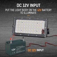 Siêu phẩm Đèn Pha LED 12V chiếu sáng sử dụng ngoài trời IP65