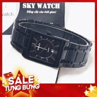 (SIÊU PHẨM) Đồng hồ nam HALEI H564 Đẳng cấp doanh nhân mặt vuông dây thép cao cấp sang trọng -Hàng nhập khẩu
