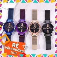 [SIÊU PHẨM] ĐỒNG HỒ NỮ ULZZANG 1102 DÂY THEP KHÓA NAM CHÂM THIẾT KẾ SANG TRỌNG