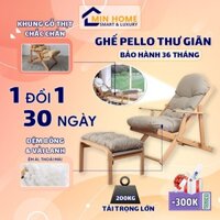 [Siêu Phẩm] Ghế Tựa Lưng Phòng Khách, Ghế Thư Giãn Đọc Sách, Ghế Pello Decor Phòng, Tặng Kèm Đôn