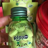 Siêu phẩm KẸO NGẬM PLAY hủ 22gr vị táo, dưa hấu và xí muội
