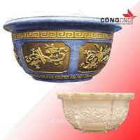 [Siêu Phẩm Không Thể Bỏ Lỡ] Khuôn Chậu Tròn 1 Mét Không Chân Đôn Nhựa ABS Siêu Dày