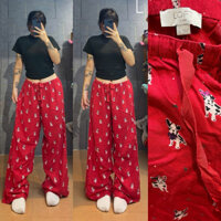 [Siêu Phẩm] Quần flannel nỉ cotton hoạ tiết caro hiphop AC80