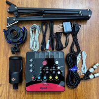 Siêu Phẩm Thu Âm Livestream ICON UPOD PRO Và Mic 48V AQTA P1 mới nhất 2023 Kèm đầy đủ phụ kiện tặng tai nghe nhét