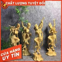 SIÊU PHẨM TƯỢNG TỨ ĐẠI MỸ NHÂN GỖ HOÀNG DƯƠNG