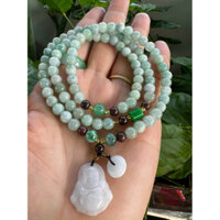 [SIÊU PHẨM] Vòng tay Jade Cẩm Thach Phật Di Lặc Mix Đồng Điếu thiên nhiên quấn 3 vòng tay- Hợp tất cả các mệnh