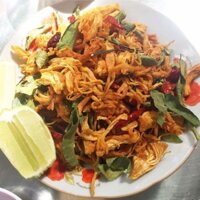 (Siêu rẻ)  1 kg khô gà cay lá chanh.