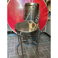 Siêu rẻ 10 ghế inox tròn cao cấp,  đúng inox chuẩn 100%, bảo hành 5 năm