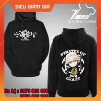 [SIÊU RẺ] Áo Hoodie đen Law chibi One Piece giá rẻ