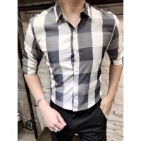 [SIÊU RẺ] Áo sơ mi nam Quảng Châu họa tiết caro thời trang - SM07