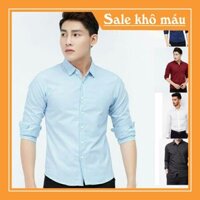 [SIÊU RẺ] Áo sơ mi nam trơn dài tay công sở , dáng ôm body Hàn Quốc