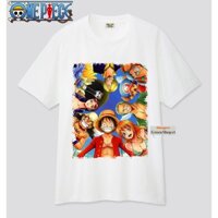 (SIÊU RẺ) Áo Thun In Hình Nguyên Nhóm Luffy One Piece món quà ý nghĩa các fan