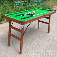 (Siêu Rẻ) Bàn Bi-a 1M4 Bằng Gỗ, Trò Chơi giải Trí Bi da,Bida Gỗ Cao Cấp Mặt Nỉ Siêu Bền Cho Gia Đình