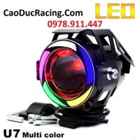 SIÊU RẺ - Bóng led trợ sáng U7 viền lốc xoáy có khung viền sắt