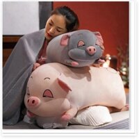 [Siêu rẻ] Chăn gối 2in1 hình heo