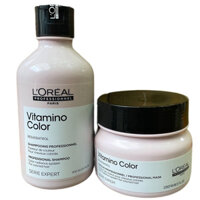 {Siêu rẻ} {Chính hãng) Gội ,hấp (ủ) tóc L'oreal Vitamino Color dành cho tóc nhuộm, 300ml/200ml(NEW-2024)