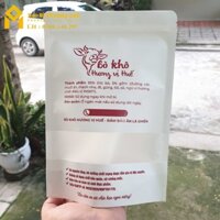 [SIÊU RẺ] Combo 100 Chiếc Túi Zip Giấy Kraft Trắng 17x24_Bao Bì Phương Anh