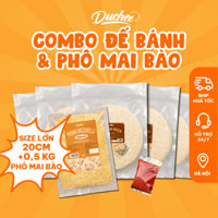 [SIÊU RẺ] Combo 5 Đế Bánh Pizza Duchee + 500gr PHOMAI ( tặng kèm sốt và lá Thom) Tự Làm Pizza Tại Nhà