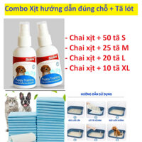 [Siêu Rẻ] Combo Xịt hướng dẫn vệ sinh đúng chỗ Bioline + Tã lót khay 4 size