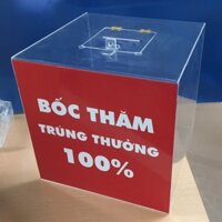 [SIÊU RẺ ĐẸP] Hòm Phiếu , Tip box  Mica Trong - LẤP GHÉP TIỆN LỢI - Thùng phiếu mika vuông 15-35cm