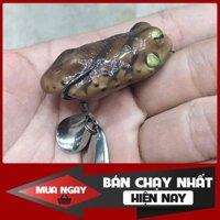 [Siêu Rẻ] Frog toon V4 nâu mồi lure nhái giả câu cá lóc hiệu quả Thái Lan