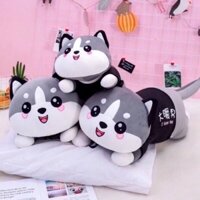 [SIÊU RẺ] Gấu bông mèo xám Husky 1m5
