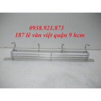 [Siêu Rẻ] Giá Treo Dao Inox 304 4 Ngăn Vuông 4 Móc Treo Xoong Nồi Cố Định - MDLA034