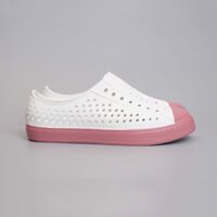 [Siêu rẻ] Giày sục urban nữ siêu nhẹ - Trắng đế hồng