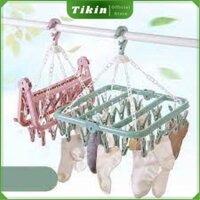 [Siêu Rẻ] Móc trùm nhựa treo trang phục , tất vớ,khăn đồ trẻ em 12,32 kẹp máy tập giảm cân phơi đồ gấp gọn