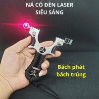 [SIÊU RẺ] Ná Cao Su Có Ngắm Laser, Ná Thun Inox 304 Chạc Kẹp - Tặng kèm 2 bộ thun siêu mạnh