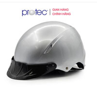 [Siêu rẻ] Nón Bảo Hiểm Nửa Đầu Protec VIC, Trơn Bóng Cao Cấp, An Toàn
